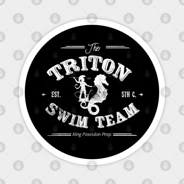 Triton Swim Team, distressed Magnet by hauntedjack